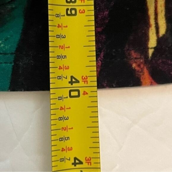 Carmen Marc Valvo Leaf Print Ruched BodyCon Dress NWOT Size S - Picture 12 of 12